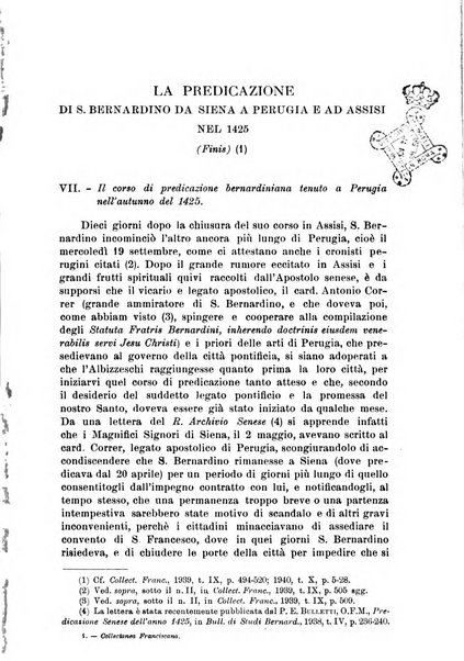 Collectanea franciscana periodicum trimestre PP. Collegii Assisiensis S. Laurentii a Brundusio Ord. min. cap. editum