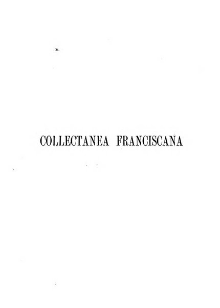 Collectanea franciscana periodicum trimestre PP. Collegii Assisiensis S. Laurentii a Brundusio Ord. min. cap. editum