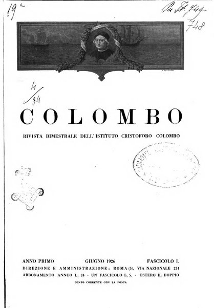 Colombo rivista bimestrale dell'Istituto Cristoforo Colombo