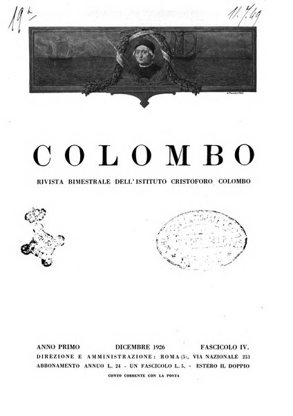 Colombo rivista bimestrale dell'Istituto Cristoforo Colombo