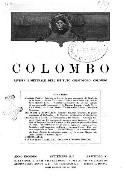 Colombo rivista bimestrale dell'Istituto Cristoforo Colombo