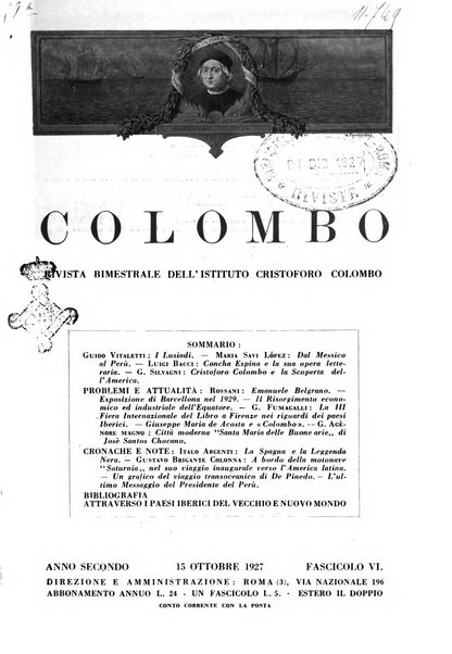 Colombo rivista bimestrale dell'Istituto Cristoforo Colombo