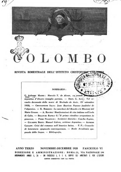 Colombo rivista bimestrale dell'Istituto Cristoforo Colombo