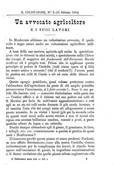 Il coltivatore giornale di agricoltura pratica