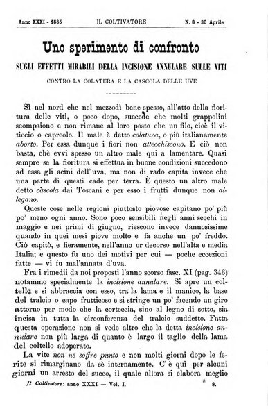 Il coltivatore giornale di agricoltura pratica