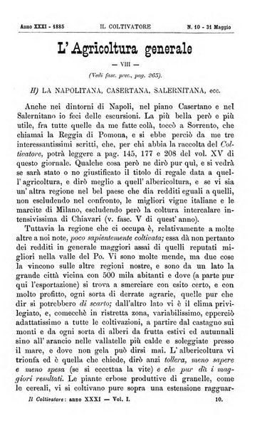 Il coltivatore giornale di agricoltura pratica