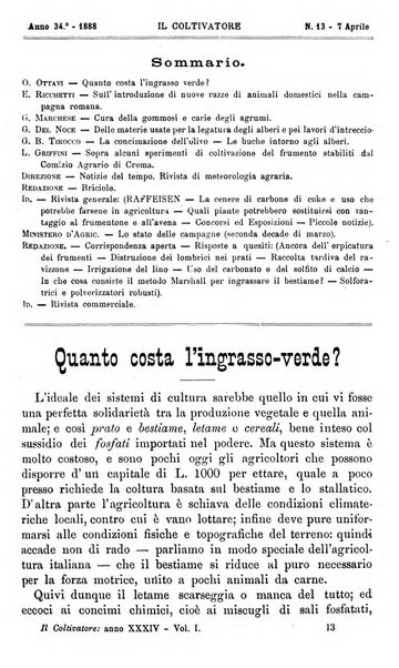 Il coltivatore giornale di agricoltura pratica