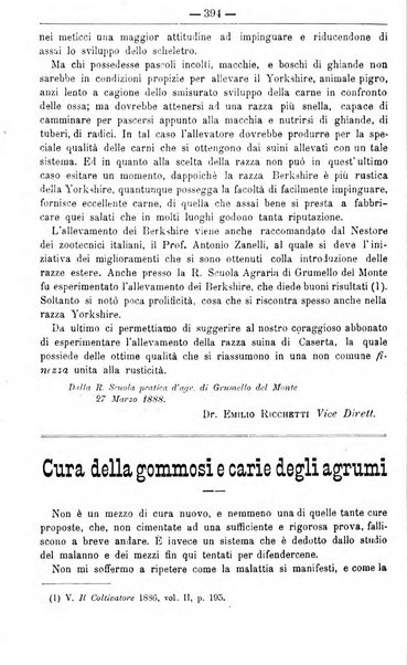 Il coltivatore giornale di agricoltura pratica