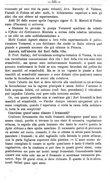 Il coltivatore giornale di agricoltura pratica