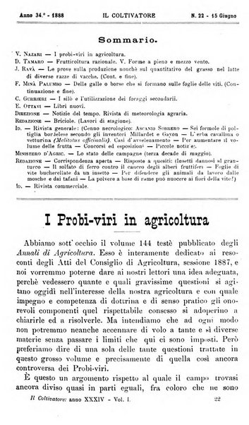 Il coltivatore giornale di agricoltura pratica