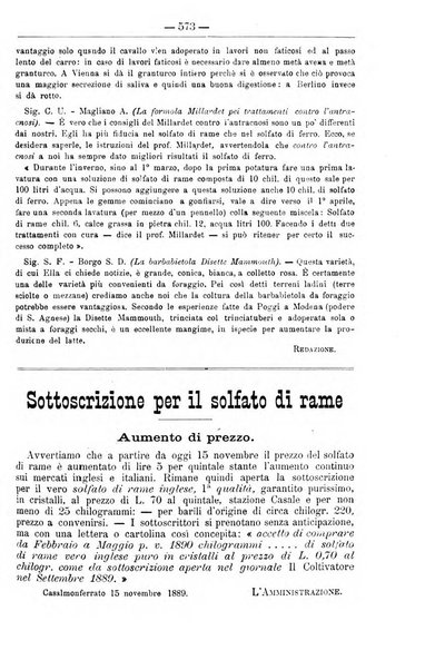 Il coltivatore giornale di agricoltura pratica