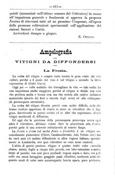 Il coltivatore giornale di agricoltura pratica