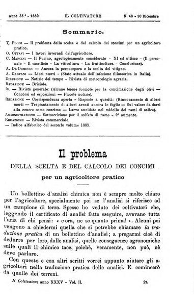 Il coltivatore giornale di agricoltura pratica