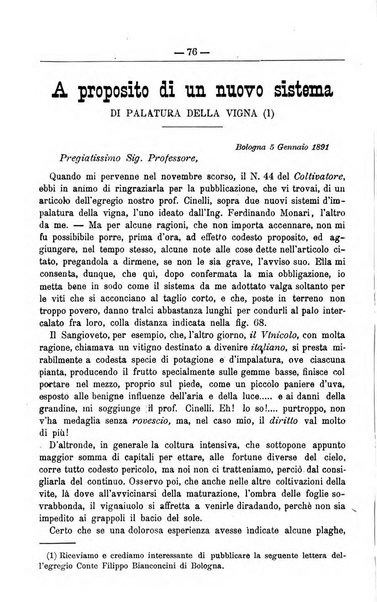 Il coltivatore giornale di agricoltura pratica