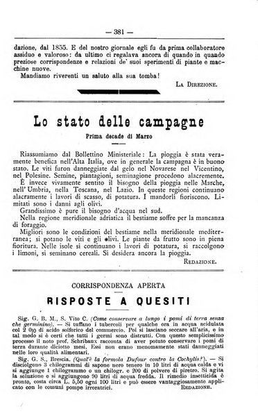 Il coltivatore giornale di agricoltura pratica