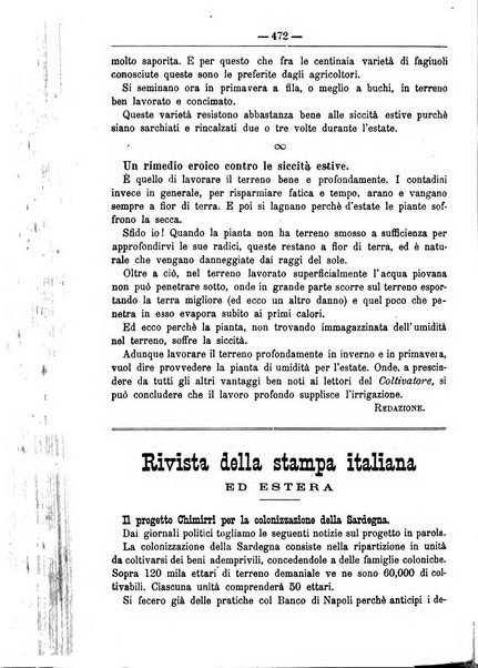 Il coltivatore giornale di agricoltura pratica