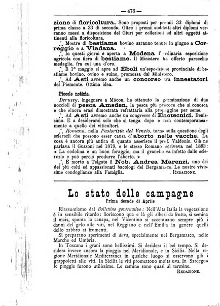 Il coltivatore giornale di agricoltura pratica