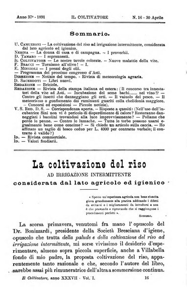 Il coltivatore giornale di agricoltura pratica