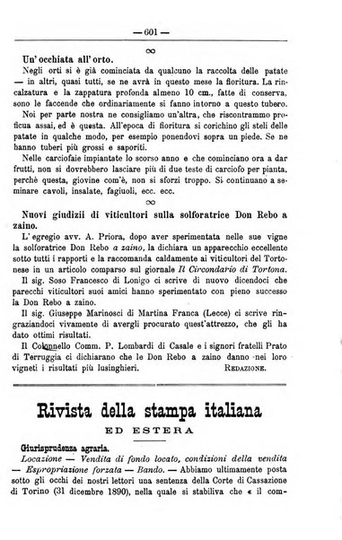 Il coltivatore giornale di agricoltura pratica