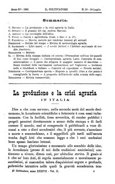 Il coltivatore giornale di agricoltura pratica