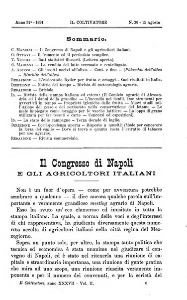 Il coltivatore giornale di agricoltura pratica