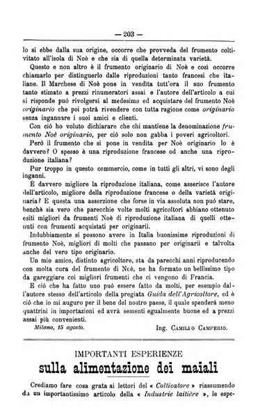 Il coltivatore giornale di agricoltura pratica