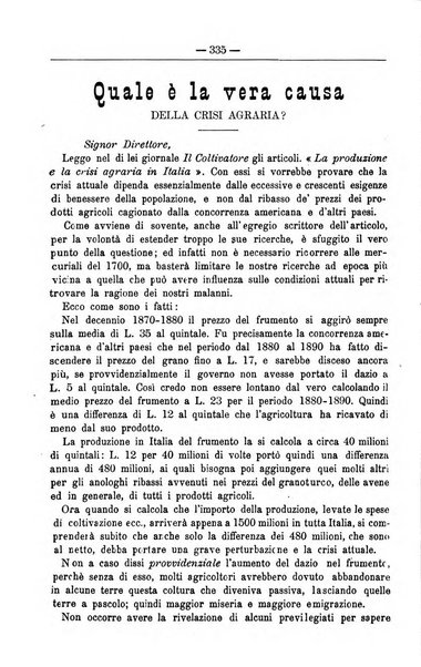 Il coltivatore giornale di agricoltura pratica