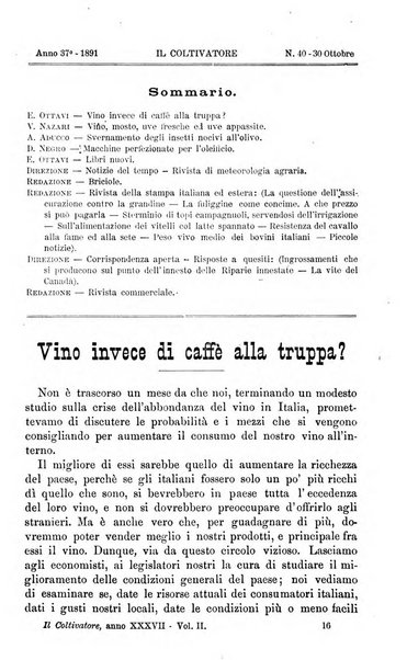 Il coltivatore giornale di agricoltura pratica