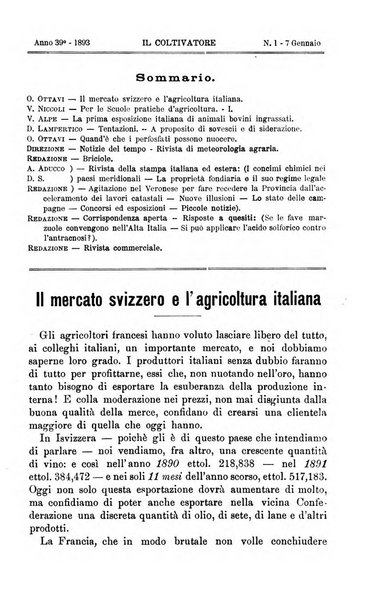 Il coltivatore giornale di agricoltura pratica