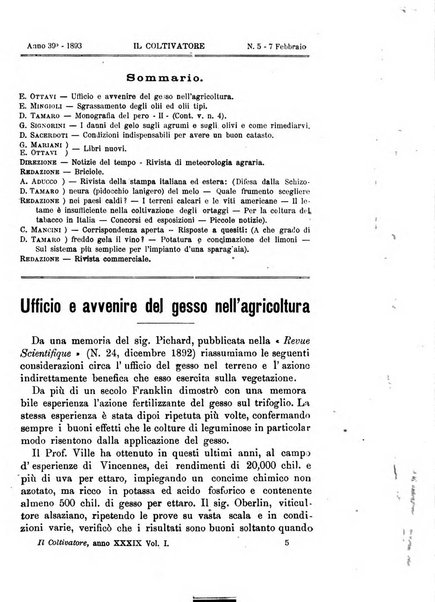 Il coltivatore giornale di agricoltura pratica