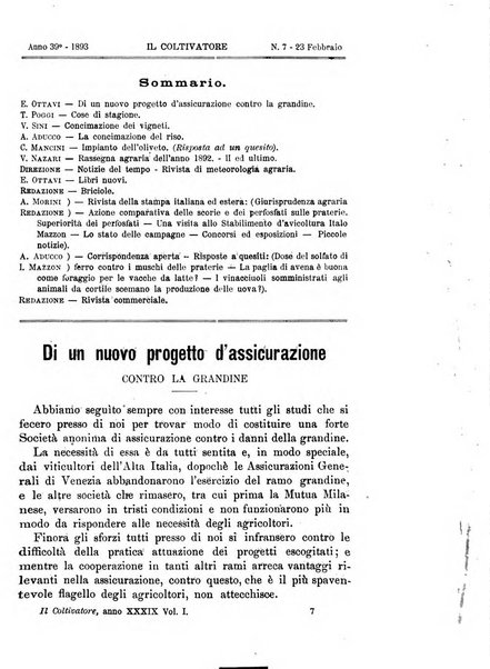 Il coltivatore giornale di agricoltura pratica