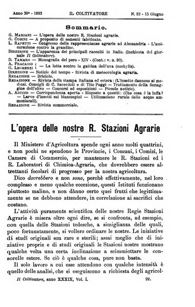 Il coltivatore giornale di agricoltura pratica