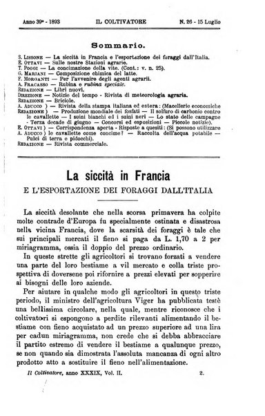 Il coltivatore giornale di agricoltura pratica