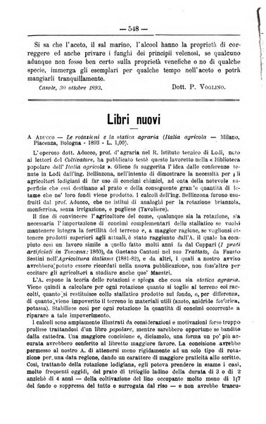 Il coltivatore giornale di agricoltura pratica