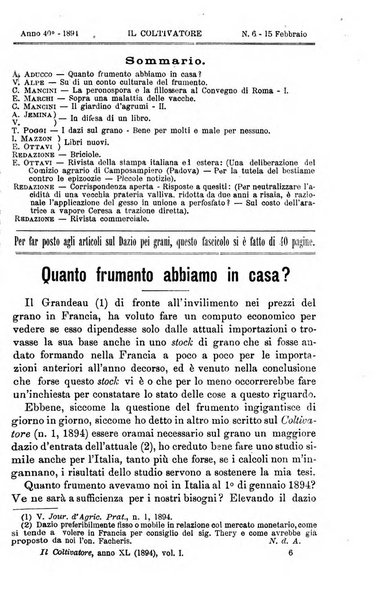 Il coltivatore giornale di agricoltura pratica