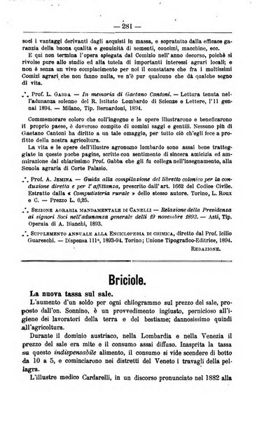 Il coltivatore giornale di agricoltura pratica