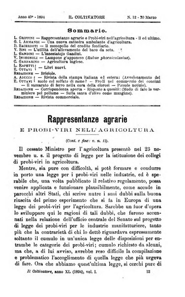 Il coltivatore giornale di agricoltura pratica