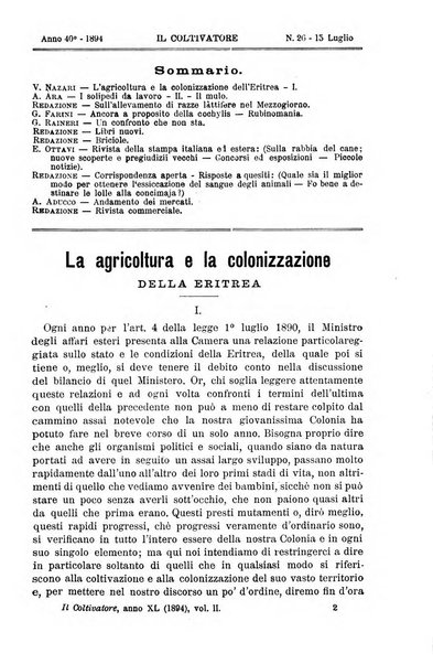 Il coltivatore giornale di agricoltura pratica