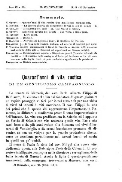 Il coltivatore giornale di agricoltura pratica