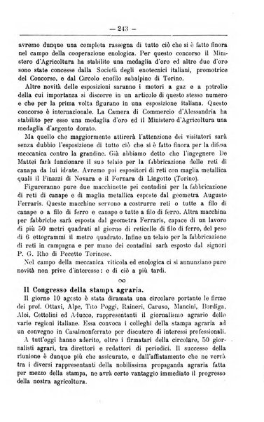 Il coltivatore giornale di agricoltura pratica