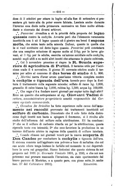 Il coltivatore giornale di agricoltura pratica