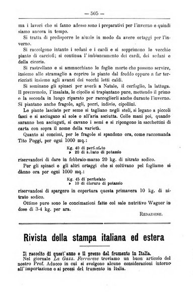 Il coltivatore giornale di agricoltura pratica