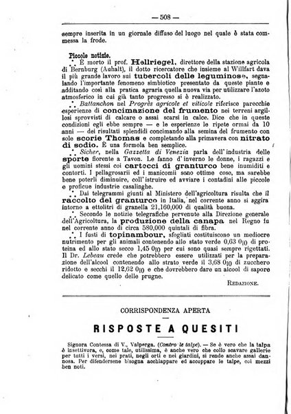 Il coltivatore giornale di agricoltura pratica