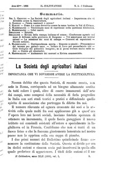 Il coltivatore giornale di agricoltura pratica