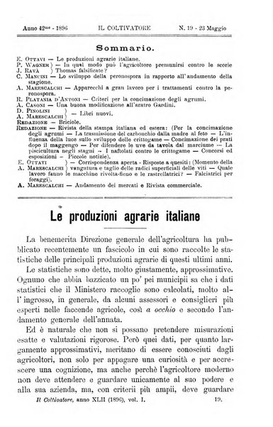 Il coltivatore giornale di agricoltura pratica