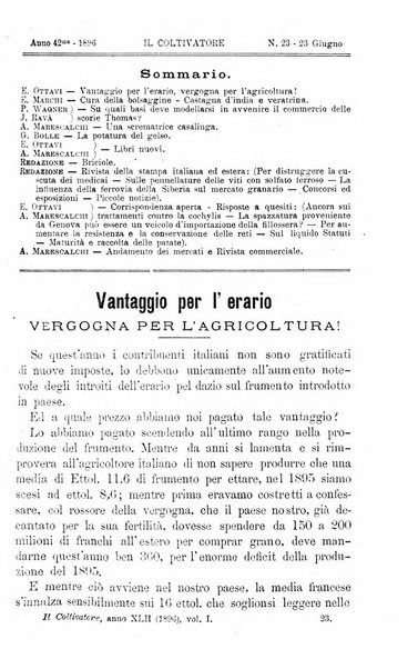 Il coltivatore giornale di agricoltura pratica