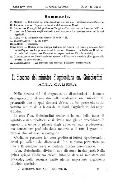 Il coltivatore giornale di agricoltura pratica