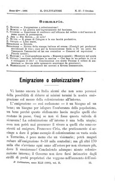 Il coltivatore giornale di agricoltura pratica