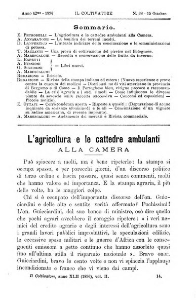 Il coltivatore giornale di agricoltura pratica