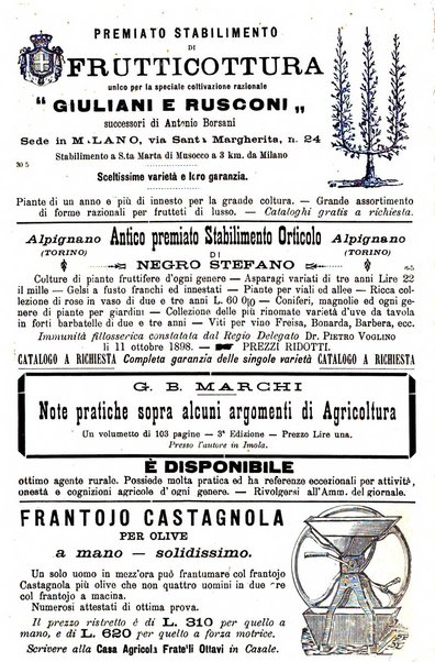 Il coltivatore giornale di agricoltura pratica